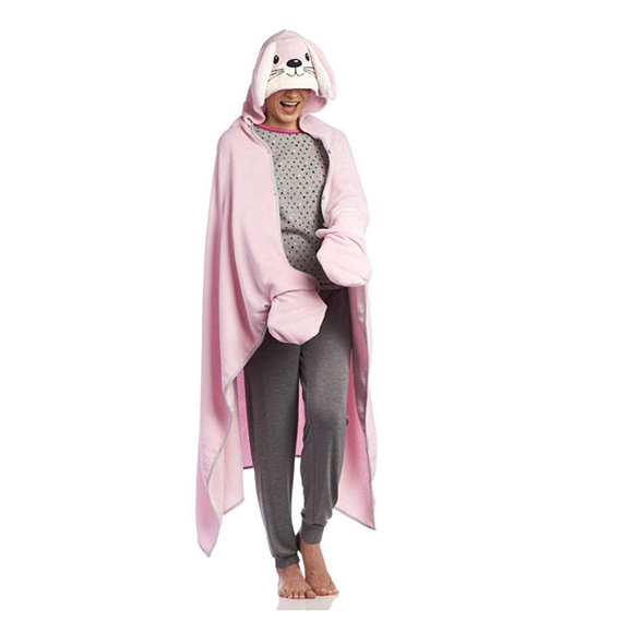 Pj Couture Other - NWT PJ Couture Women's Bunny Hooded Couch Wrap